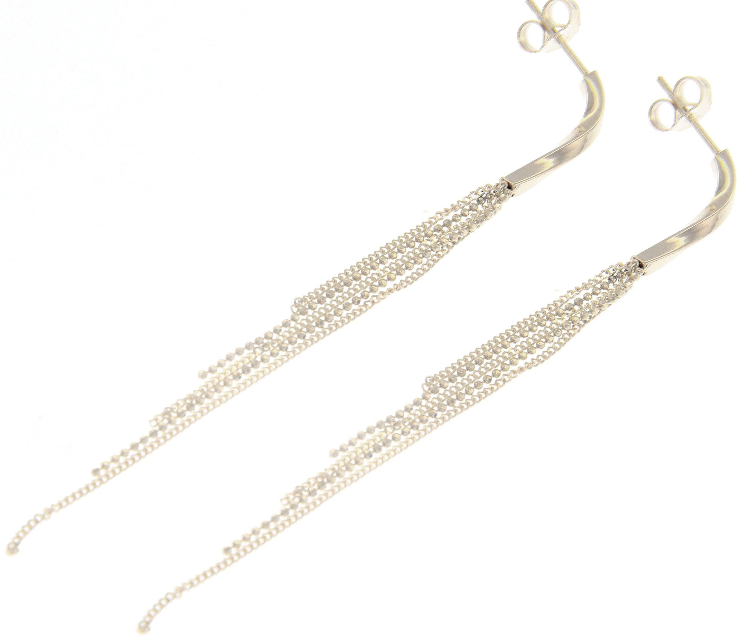 White gold drop earrings 9k(code S237055 )